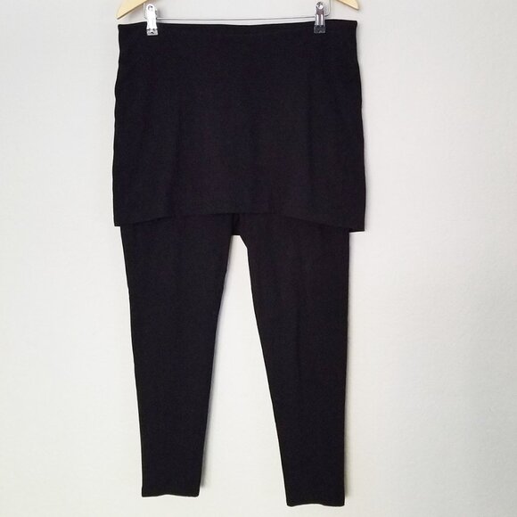 Torrid Black Skirted Leggings Layered Plus Size 2X Stretchy Comfy High Waist - Picture 5 of 14